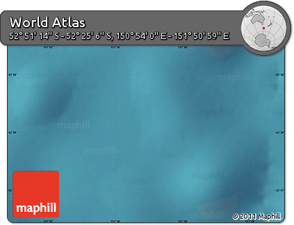 Satellite Map of the Area around 52° 38' 10" S, 151° 22' 30" E