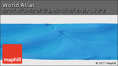 Political Panoramic Map of the Area around 52° 38' 10" S, 157° 19' 29" E