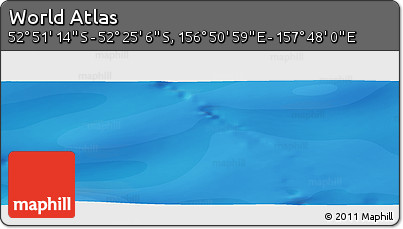 Political Panoramic Map of the Area around 52° 38' 10" S, 157° 19' 29" E