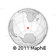 Outline Map of the Area around 52° 38' 10" S, 15° 22' 30" E, rectangular outline