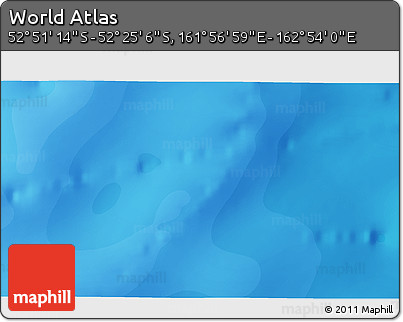 Political 3D Map of the Area around 52° 38' 10" S, 162° 25' 30" E