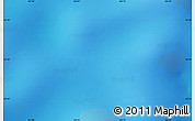 Shaded Relief Map of the area around 52° 38' 10" S, 164° 7' 30" E