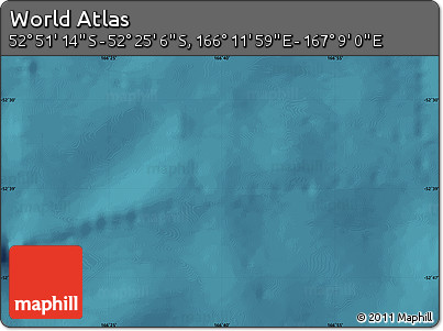 Satellite Map of the Area around 52° 38' 10" S, 166° 40' 30" E