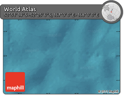 Satellite Map of the Area around 52° 38' 10" S, 167° 31' 30" E