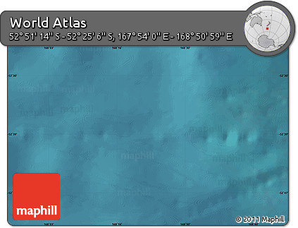Satellite Map of the Area around 52° 38' 10" S, 168° 22' 30" E