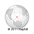 Outline Map of the Area around 52° 38' 10" S, 16° 4' 29" W, rectangular outline