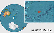 Satellite Location Map of the area around 52° 38' 10" S, 170° 55' 30" E