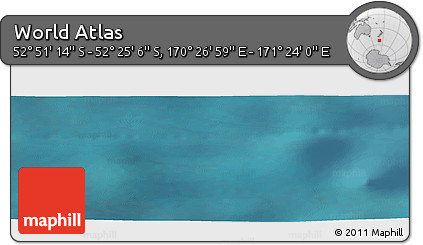 Satellite Panoramic Map of the Area around 52° 38' 10" S, 170° 55' 30" E