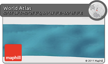 Satellite Panoramic Map of the Area around 52° 38' 10" S, 171° 46' 30" E