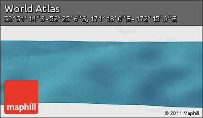Satellite Panoramic Map of the Area around 52° 38' 10" S, 171° 46' 30" E