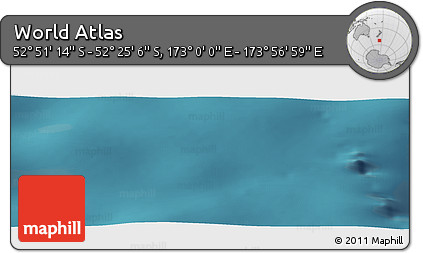 Satellite Panoramic Map of the Area around 52° 38' 10" S, 173° 28' 29" E