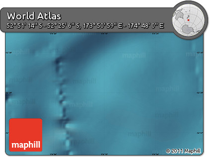 Satellite Map of the Area around 52° 38' 10" S, 174° 19' 29" E