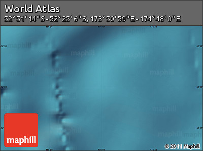 Satellite Map of the Area around 52° 38' 10" S, 174° 19' 29" E
