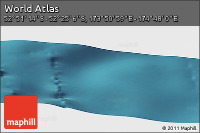 Satellite Panoramic Map of the Area around 52° 38' 10" S, 174° 19' 29" E