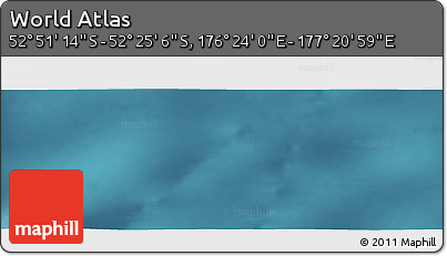 Satellite Panoramic Map of the Area around 52° 38' 10" S, 176° 52' 30" E