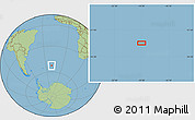 Savanna Style Location Map of the area around 52° 38' 10" S, 19° 28' 30" W