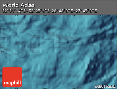 Satellite Map of the Area around 52° 38' 10" S, 27° 16' 29" E