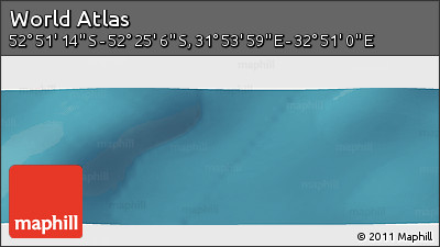 Satellite Panoramic Map of the Area around 52° 38' 10" S, 32° 22' 30" E