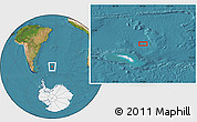 Satellite Location Map of the area around 52° 38' 10" S, 34° 46' 29" W