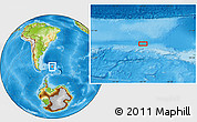 Physical Location Map of the area around 52° 38' 10" S, 44° 7' 30" W