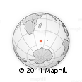 Outline Map of the Area around 52° 38' 10" S, 48° 31' 29" E, rectangular outline