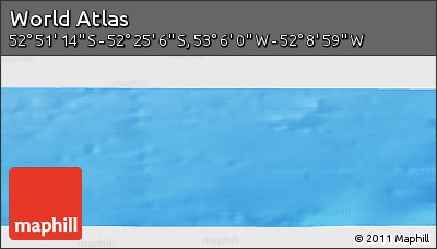 Physical Panoramic Map of the Area around 52° 38' 10" S, 52° 37' 30" W