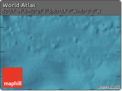 Satellite Map of the Area around 52° 38' 10" S, 53° 28' 30" W