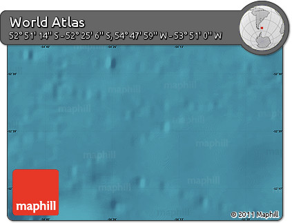 Satellite Map of the Area around 52° 38' 10" S, 54° 19' 30" W