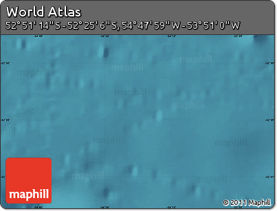 Satellite Map of the Area around 52° 38' 10" S, 54° 19' 30" W
