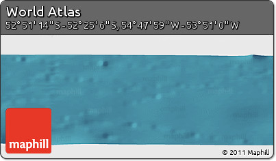 Satellite Panoramic Map of the Area around 52° 38' 10" S, 54° 19' 30" W