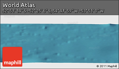 Satellite Panoramic Map of the Area around 52° 38' 10" S, 54° 19' 30" W