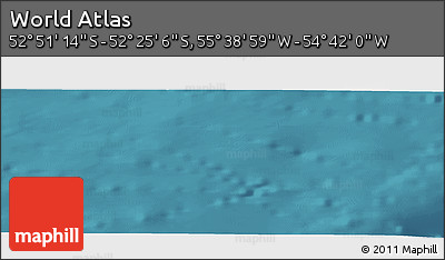 Satellite Panoramic Map of the Area around 52° 38' 10" S, 55° 10' 29" W
