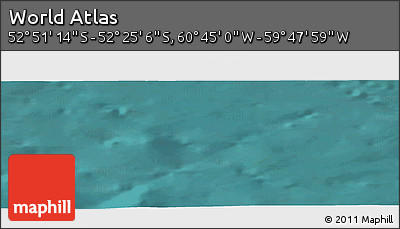Satellite Panoramic Map of the Area around 52° 38' 10" S, 60° 16' 29" W