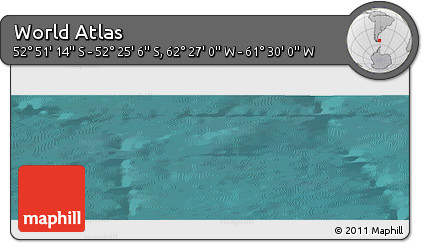 Satellite Panoramic Map of the Area around 52° 38' 10" S, 61° 58' 30" W