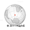 Outline Map of the Area around 52° 38' 10" S, 6° 1' 30" E, rectangular outline