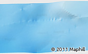 Physical 3D Map of the area around 52° 38' 10" S, 71° 28' 29" E