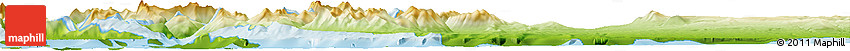 Physical Horizon Map of the Area around 52° 38' 10" S, 72° 10' 30" W