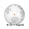 Outline Map of the Area around 52° 38' 10" S, 73° 10' 30" E, rectangular outline