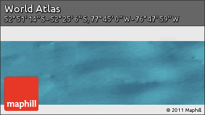 Satellite Panoramic Map of the Area around 52° 38' 10" S, 77° 16' 30" W