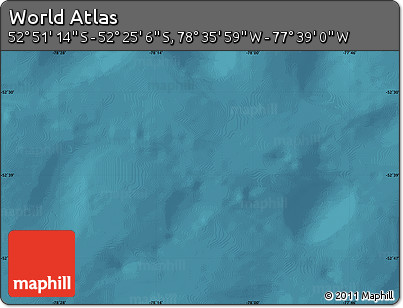 Satellite Map of the Area around 52° 38' 10" S, 78° 7' 30" W