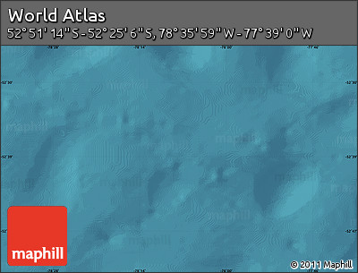 Satellite Map of the Area around 52° 38' 10" S, 78° 7' 30" W