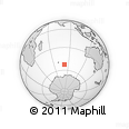 Outline Map of the Area around 52° 38' 10" S, 81° 40' 30" E, rectangular outline