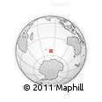 Outline Map of the Area around 52° 38' 10" S, 82° 31' 30" E, rectangular outline