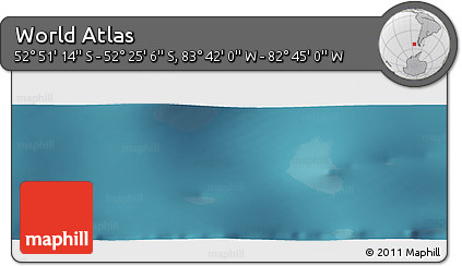 Satellite Panoramic Map of the Area around 52° 38' 10" S, 83° 13' 29" W