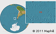 Satellite Location Map of the area around 52° 38' 10" S, 86° 37' 30" W