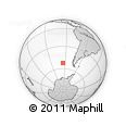 Outline Map of the Area around 52° 38' 10" S, 95° 7' 30" W, rectangular outline