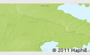 Physical 3D Map of the area around 53° 17' 0" N, 101° 4' 29" W