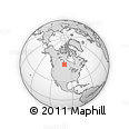 Outline Map of the Area around 53° 17' 0" N, 101° 4' 29" W, rectangular outline