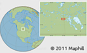 Savanna Style Location Map of the area around 53° 17' 0" N, 101° 55' 30" W