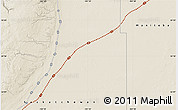 Shaded Relief Map of the area around 53° 17' 0" N, 101° 55' 30" W